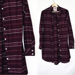 NWOT Ash & Ember Striped Long Shirts Dress